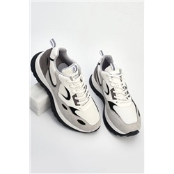 Marjin Kadın Sneaker Bağcıklı Yüksek Taban Spor Ayakkabı Nasman Beyaz 321102872157