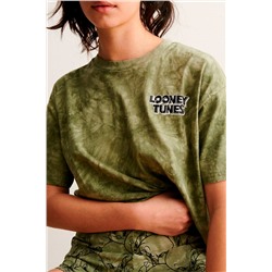 Camiseta corta Piolín y Silvestre Looney Tunes - Verde