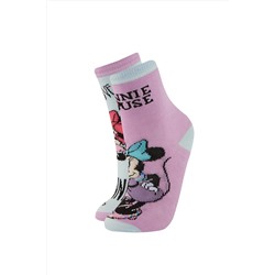 Defacto Kız Çocuk Disney Mickey & Minnie 2'li Pamuklu Uzun Çorap A6199A8NS