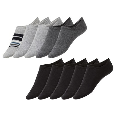 LIVERGY® Socken Herren, 5 Paar, weit ausgeschnitten, mit Bio-Baumwolle