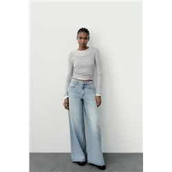 TRF MID-RISE PALAZZO JEANS