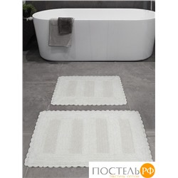 5138 Набор ковриков для ванной "KARNA" LENA 50x70+60x100 см 1/2 Кремовый