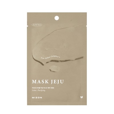 MIZON JOYFUL TIME MASK JEJU [LOTUS] Очищающая тканевая маска для лица с экстрактом лотоса 23мл