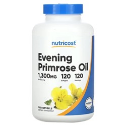 Nutricost, Evening Primrose Oil, 1,300 mg, 120 Softgels