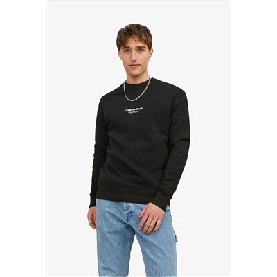 Jack & Jones Jorvesterbro Sweat Crew Neck Noos Erkek Siyah Sweatshirt 12241694-Black TYCP4ATPXN169401038327221