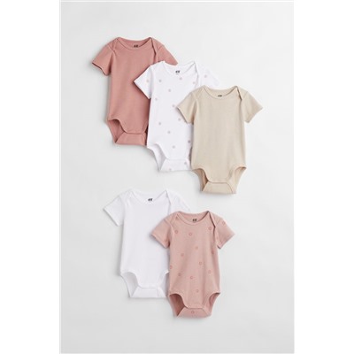 5-pack cotton bodysuits