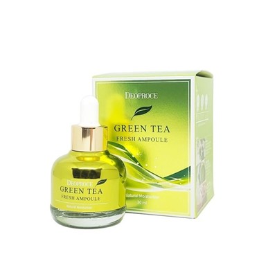 DEOPROCE GREEN TEA FRESH AMPOULE Сыворотка для лица с экстрактом зелёного чая 30мл