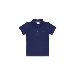 Erkek Çocuk Lacivert Basic Polo Yaka Tişört