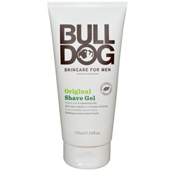 Bulldog Skincare For Men, Гель для бритья, оригинальный, 175 мл (5,9 жидких унций)