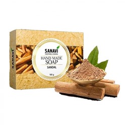 SANAVI Handmade soap sandalwood Мыло ручной работы сандал 100г