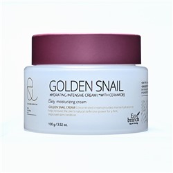 [ECO BRANCH] Крем для лица интенсивный МУЦИН УЛИТКИ увлажняющий Hydrating Intensive Golden Snail Cream, 100 мл