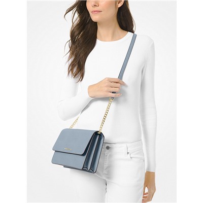 MICHAEL MICHAEL KORS Daniela Large Saffiano Leather Crossbody Bag