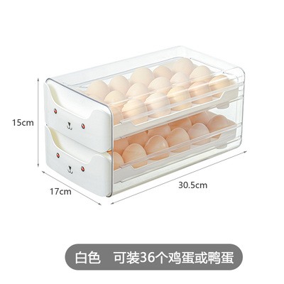 Ящик для хранения яиц, холодильник с пищевым ящиком для хранения утиных яиц, креативная милая двухслойная кухонная отделка и сохранение