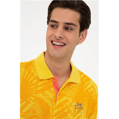 Erkek Sarı Polo Yaka Tişört