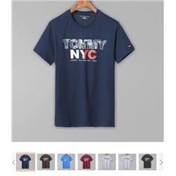Летняя мужская хлопковая рубашка Tommy Hilfiger