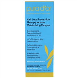 Pura D'or, Hair Loss Prevention Therapy Intense Moisturizing Masque, 8 packets of 1.5 fl oz