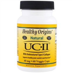 Healthy Origins, Natural, UC-II with Undenatured Type II Collagen, 40 mg , 60 Veggie Caps