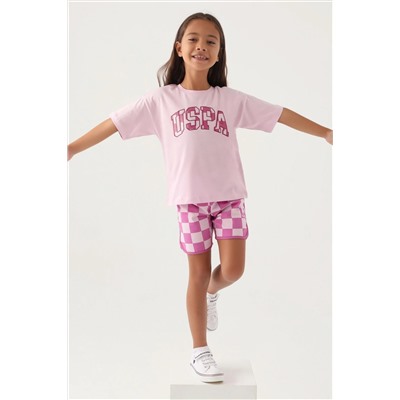 Kız Çocuk Gül Kurusu Pijama Takımı
