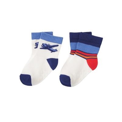 Airplane & Striped Socks Two-Pack