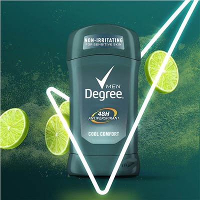 Degree Men Antiperspirant Deodorant Stick Cool Comfort 48 Hour Protection Non Irritating 2.7 oz