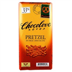 Chocolove, Крендели в молочном шоколаде, 2,9 унции (83 г)
