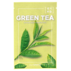 [THE SAEM] Маска для лица тканевая ЭКСТРАКТ ЗЕЛЕНОГО ЧАЯ Natural Green Tea Mask Sheet, 21 мл