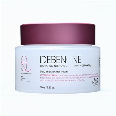 [ECO BRANCH] Крем для лица интенсивный ИДЕБЕНОН увлажняющий Hydrating Intensive Idebenone Cream, 100 мл