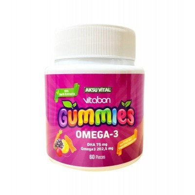 GUMMIES VITABON МАРМЕЛАДКИ ОМЕГА 3 ДЛЯ ДЕТЕЙ AKSU VITAL