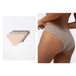 3-PACK OF CLASSIC SCALLOPED MICROFIBRE BRIEFS