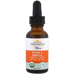 InstaNatural, Complete Organics, Therapeutic Serum, Argan Marula Oil, 1 fl oz (30 ml)