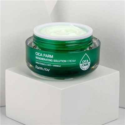 Cica Farm Regenerating Solution Cream, Очищающий успокаивающий крем с центеллой азиатской