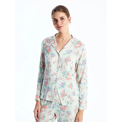 LC Waikiki Gömlek Yaka Çiçekli Uzun Kollu Kadın Pijama Takımı, LCW DREAM                                            
                                            Gömlek Yaka Çiçekli Uzun Kollu Kadın Pijama Takımı