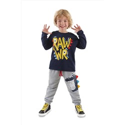 Denokids, Rawr Erkek Çocuk T-shirt Eşofman Altı Takım