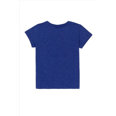 Kız Çocuk Mavi Basic Tişört