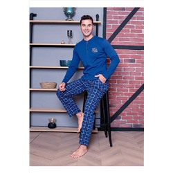 AHENGİM Man Erkek Pijama Takımı Interlok Altı Ekoseli Pamuklu Mevsimlik M70082270 1-2-10001213