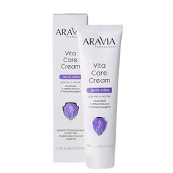 Aravia Крем для рук и ногтей защитный с пребиотиками и ниацинамидом / Vita Care Cream
