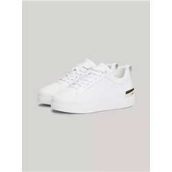 Tommy Hilfiger Monogram Luxe Leather Cupsole Sneaker