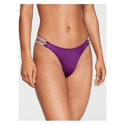 Double Shine Strap Smooth Thong Panty