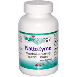 Nutricology, NattoZyme, 180 гелевых капсул