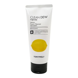 TONYMOLY CLEAN DEW Lemon Foam Cleanser Очищающая пенка для умывания с экстрактом лимона 180мл