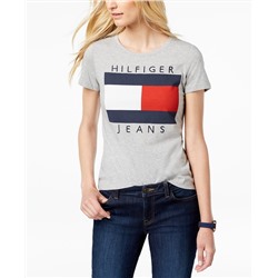 Tommy Hilfiger Cotton Embroidered Logo T-Shirt, Created for Macy's