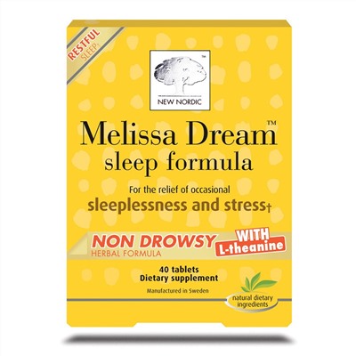 New Nordic US Inc, Melissa Dream, формула сна, 40 таблеток