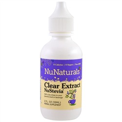 NuNaturals, Чистый экстракт NuStevia, 2 жидк. унции (59 мл)