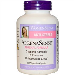 Natural Factors, WomenSense , AdrenaSense, Формула для надпочечников 120 овощных капсул