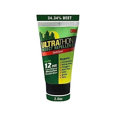3M Ultrathon Insect Repellent Lotion, Splash and Sweat Resistant, 2 Oz