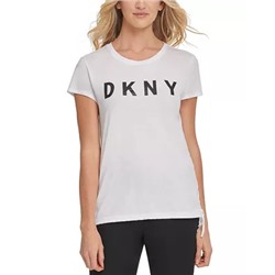 DKNY Cotton Tie-Side Graphic T-Shirt