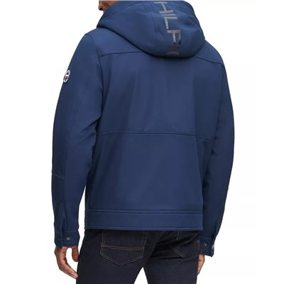 Tommy Hilfiger Men's Sherpa-Lined Softshell Hooded Jacket