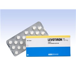 LEVOTIRON 75 mcg 100 tablet (название лекарства на русском / аналоги Левотирон / Левотироксин / L-тироксин)