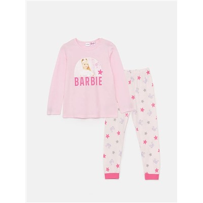 LC Waikiki Bisiklet Yaka Barbie Baskılı Uzun Kollu Kız Çocuk Pijama Takımı, LCW Kids                                            
                                            Bisiklet Yaka Barbie Baskılı Uzun Kollu Kız Çocuk Pijama Takımı