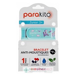 Parakito Bracelet Anti-Moustiques Rechargeable Junior 3+ Licornes